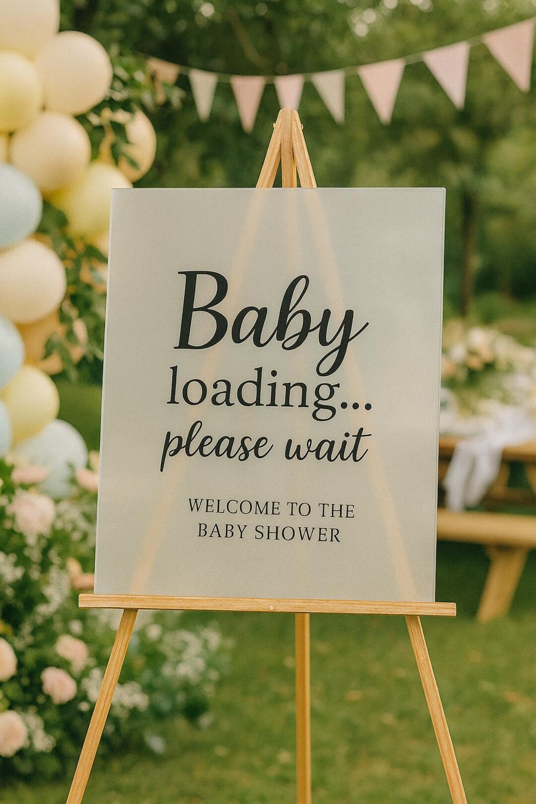 Welcome Loading Design Personalized Baby Shower Welcome Sign: Baby Loading Design - Etsy