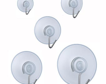 Window Hanging Suction Cup Hooks – Strong Clear Suction Mounts for Suncatchers, Crystal Hangers