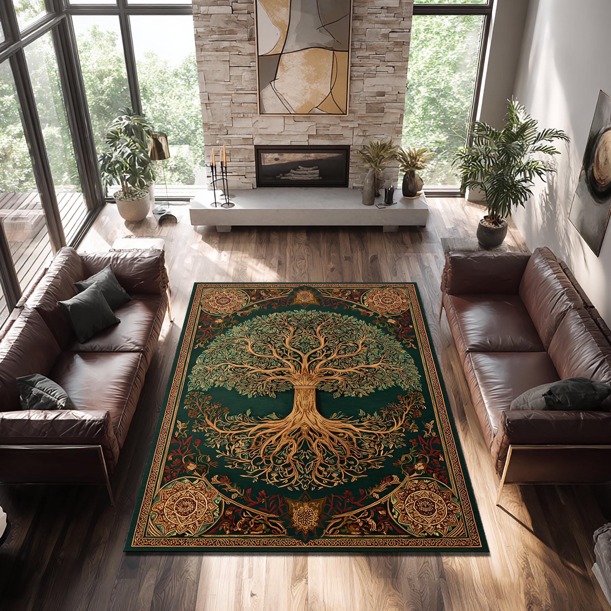 Tree of Life Rug - Etsy