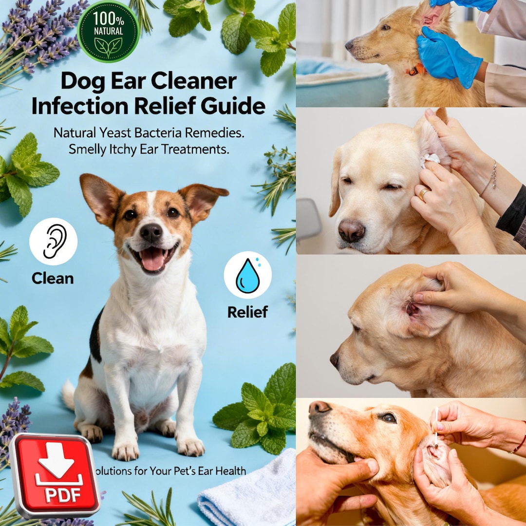 Dog Ear Cleaner Infection Relief Guide: Natural Yeast Bacteria Remedies