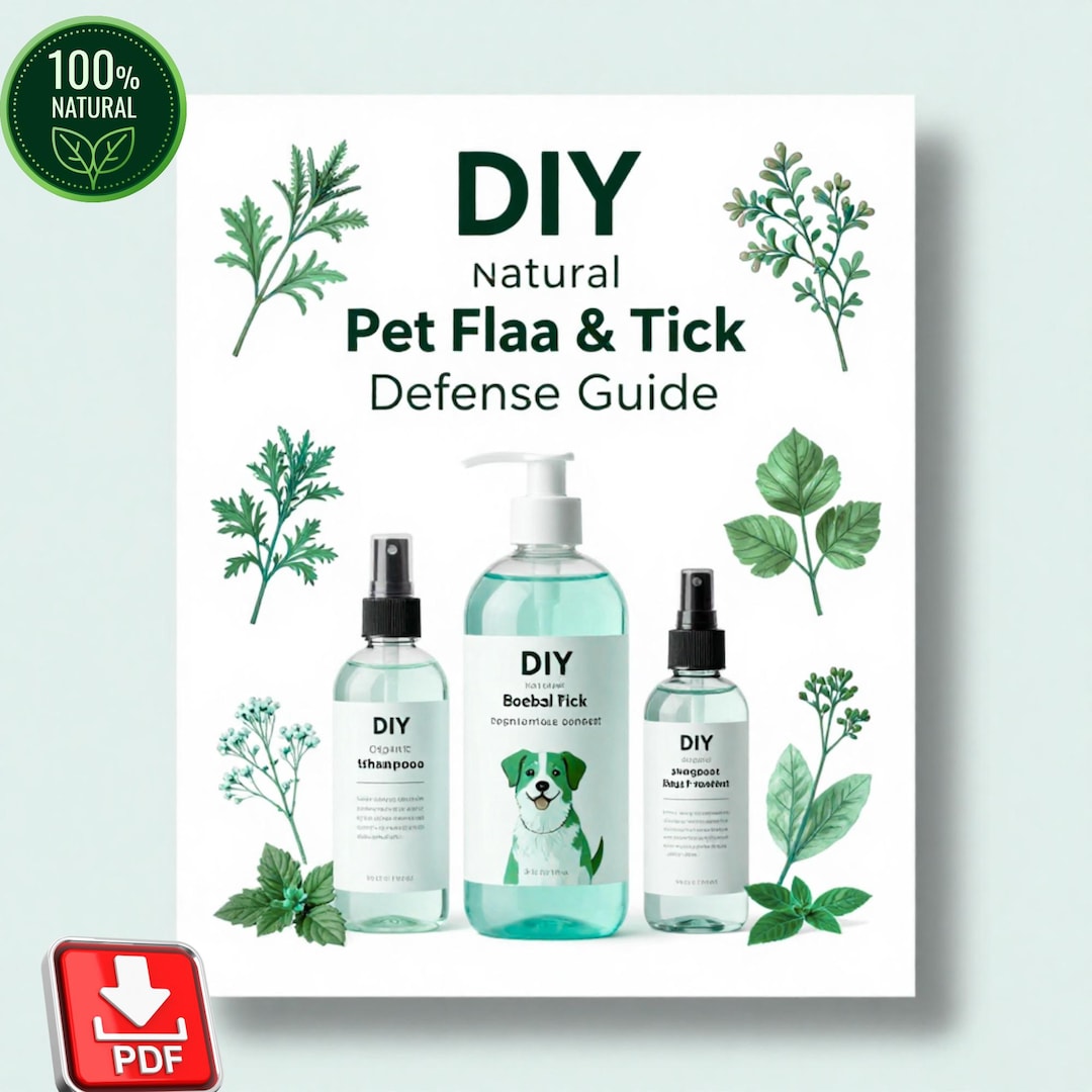 DIY Natural Flea & Tick Defense Guide: Organic Herbal Shampoo Bug ...