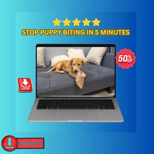 Puppy Biting Training: Stop Nipping Cheat Sheets, Dog Manners Guide, New Pet PDF