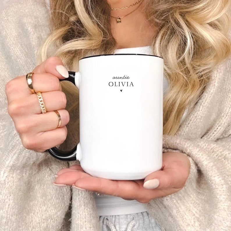 Custom Aunt and Uncle Mug Set, Personalized Pregnancy Reveal Cups ...