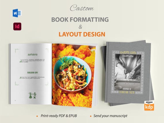 Custom Book Formatting & Layout Design Service (PDF, EPUB)
