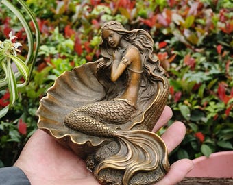人魚像 | 人魚の装飾 | 空想にふける人魚 | リラックスした人魚