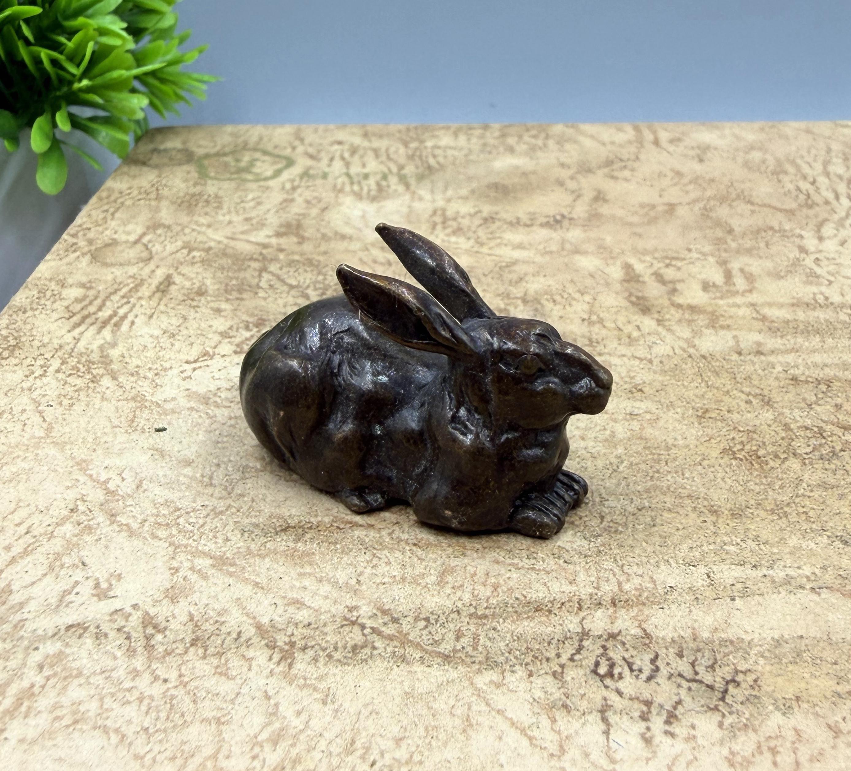 Copper The Rabbit Solid Pure Copper Vintage Rabbit Figurine, Home Desktop Decoration - Etsy