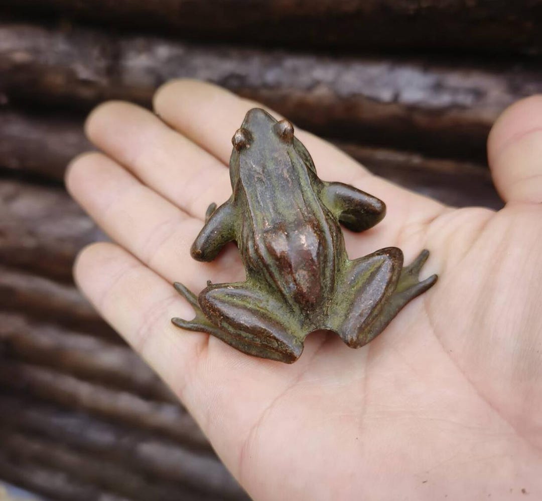 Copper Frog Solid Copper Frog Ornament/home Decor Sculpture - Etsy