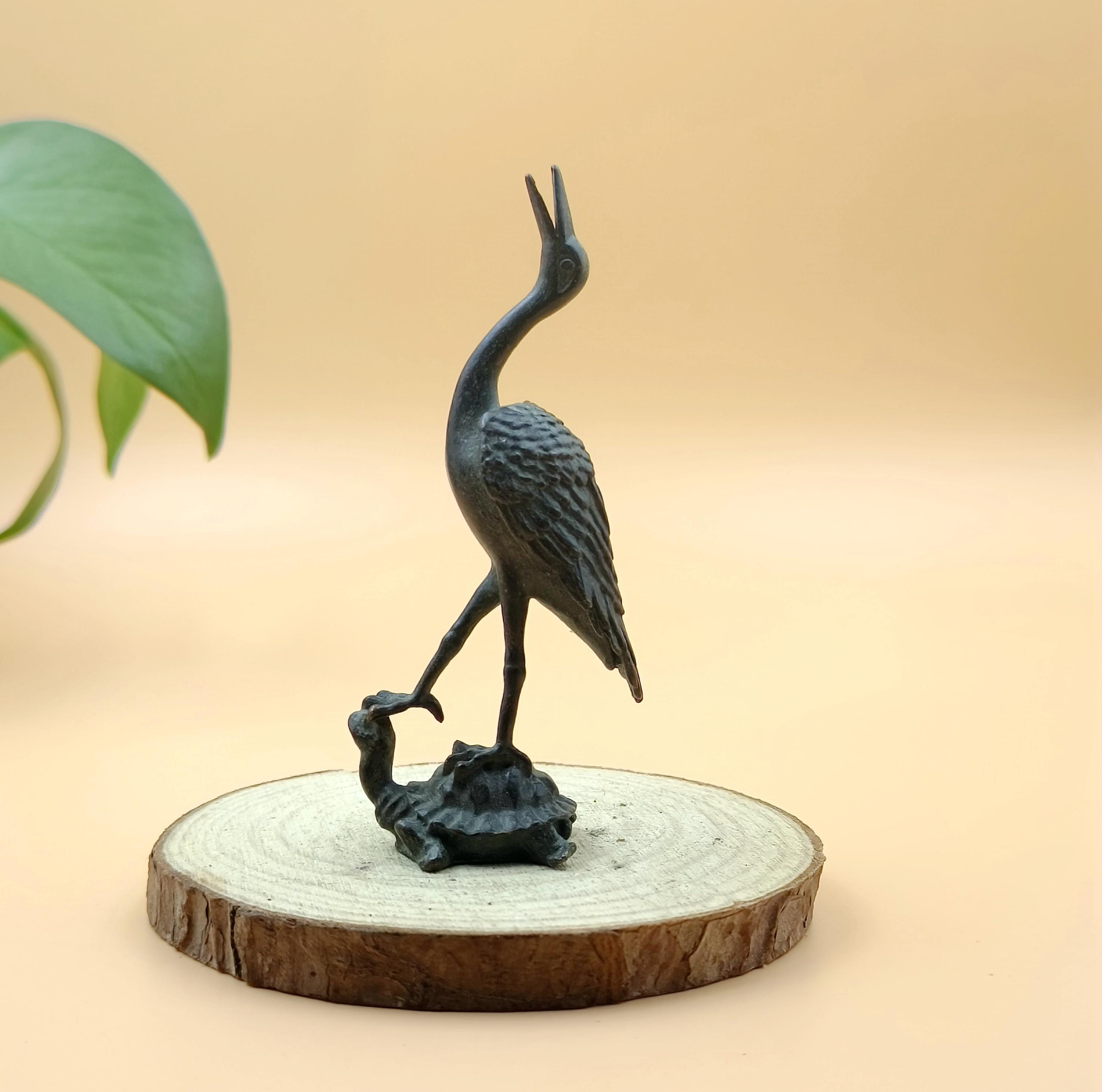 Crane on Turtle - Etsy