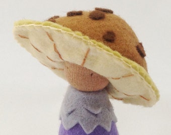 Plush Mushroom felt Doll / Arius