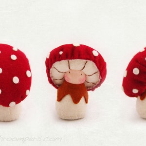 Mushroom Waldorf Felt Doll / Musca image 4