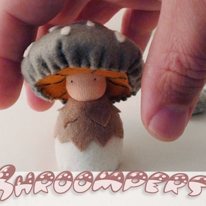 Mushroom Plushie Doll / Waldorf inspired / Tinua image 1