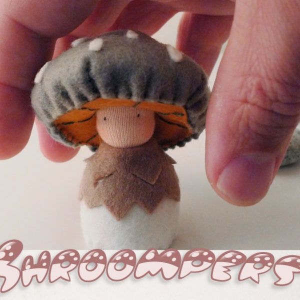 Mushroom Plushie Doll / Waldorf inspired / Tinua