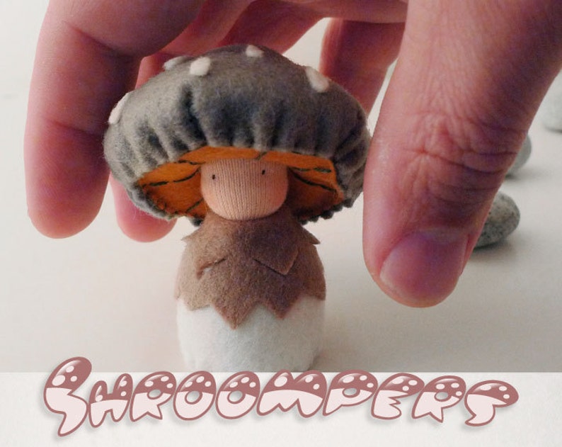 Mushroom Plushie Doll / Waldorf inspired / Tinua image 1