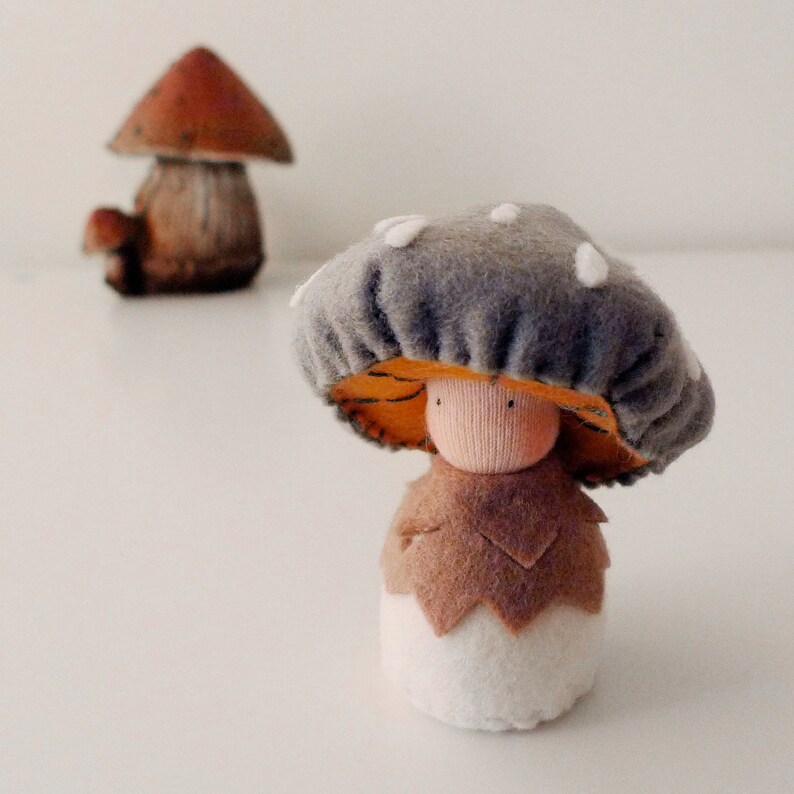 Mushroom Plushie Doll / Waldorf inspired / Tinua image 4