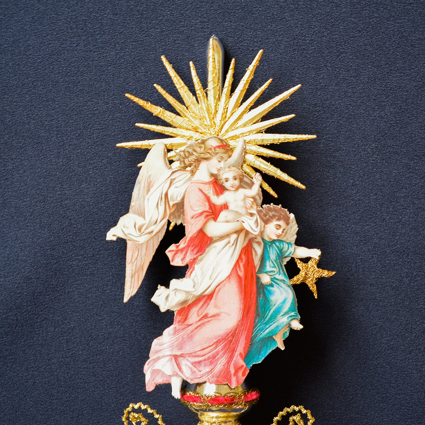 Victorian Christmas Tree Topper Angel Topper Victorian Etsy UK