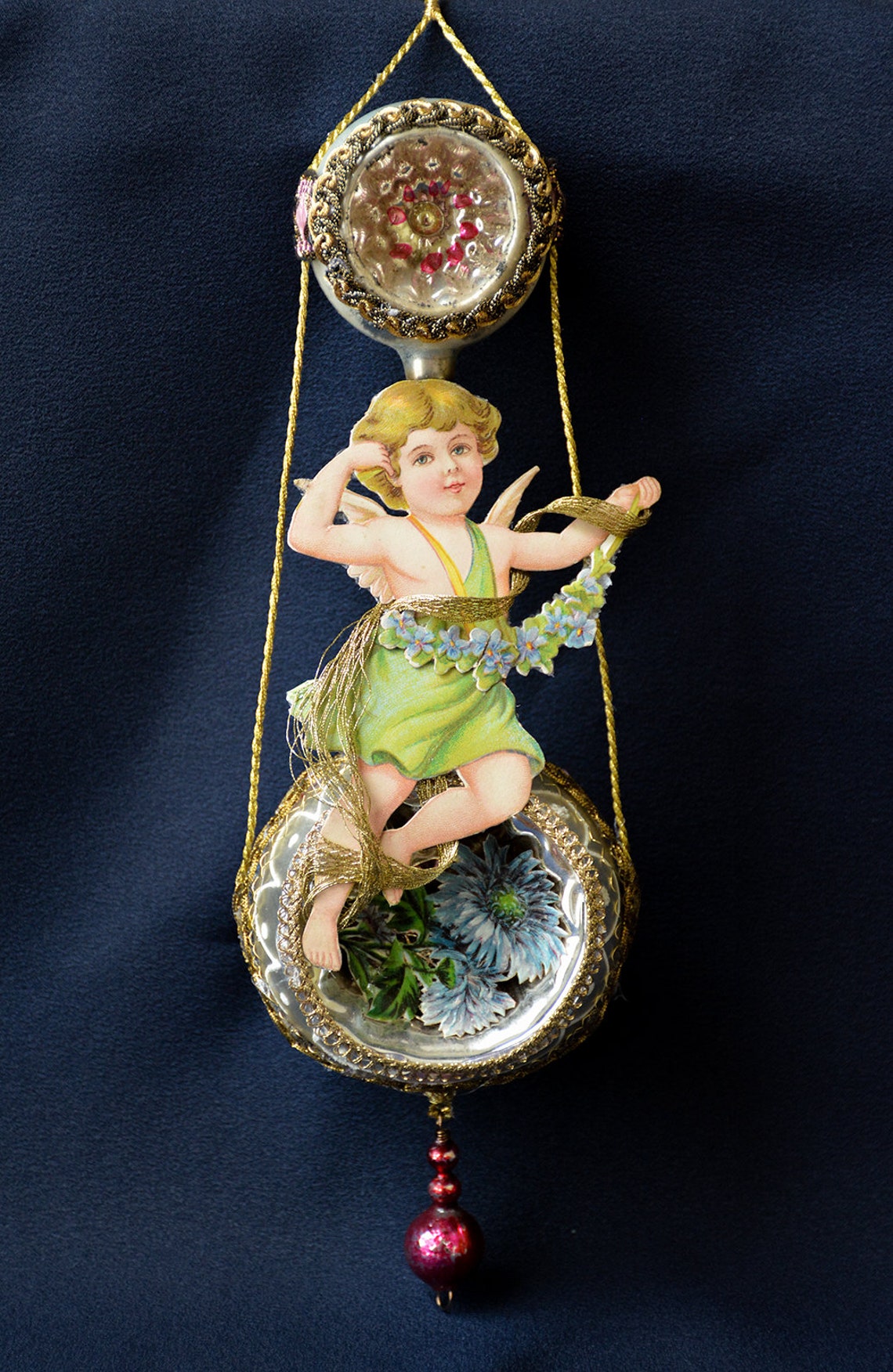 Victorian Christmas Ornament, Angel Ornament, Victorian Ornament ...