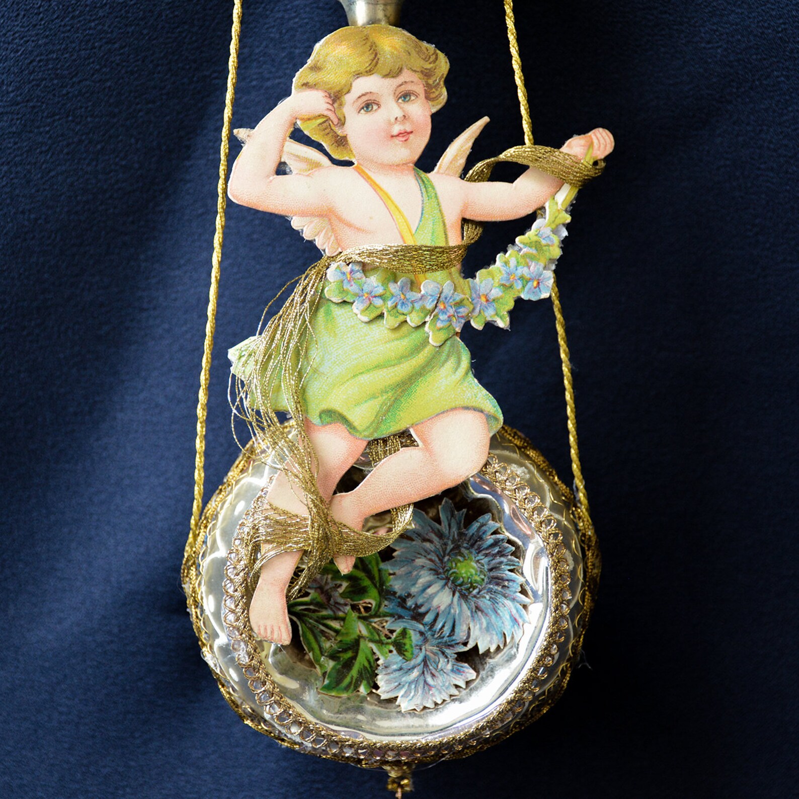 Victorian Christmas Ornament, Angel Ornament, Victorian Ornament