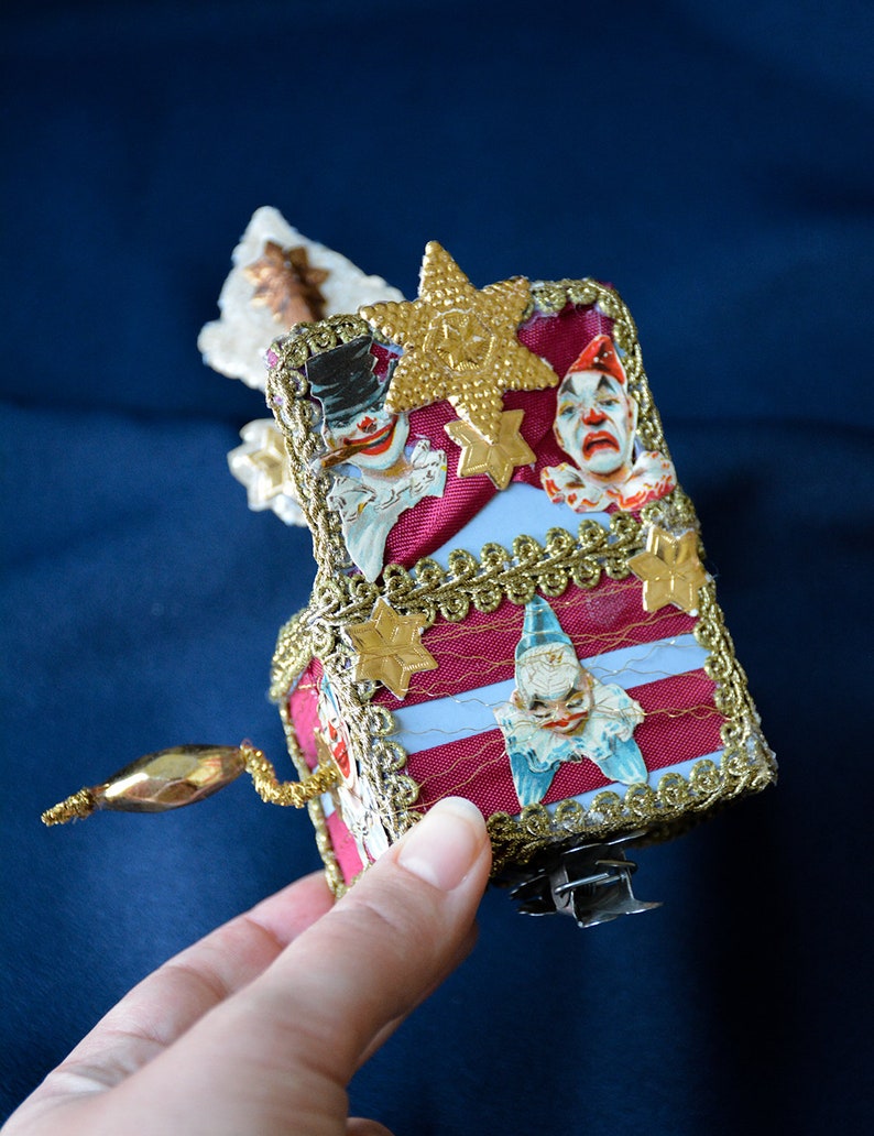 Jack in the Box Ornament Clown Ornament Circus Ornament Etsy