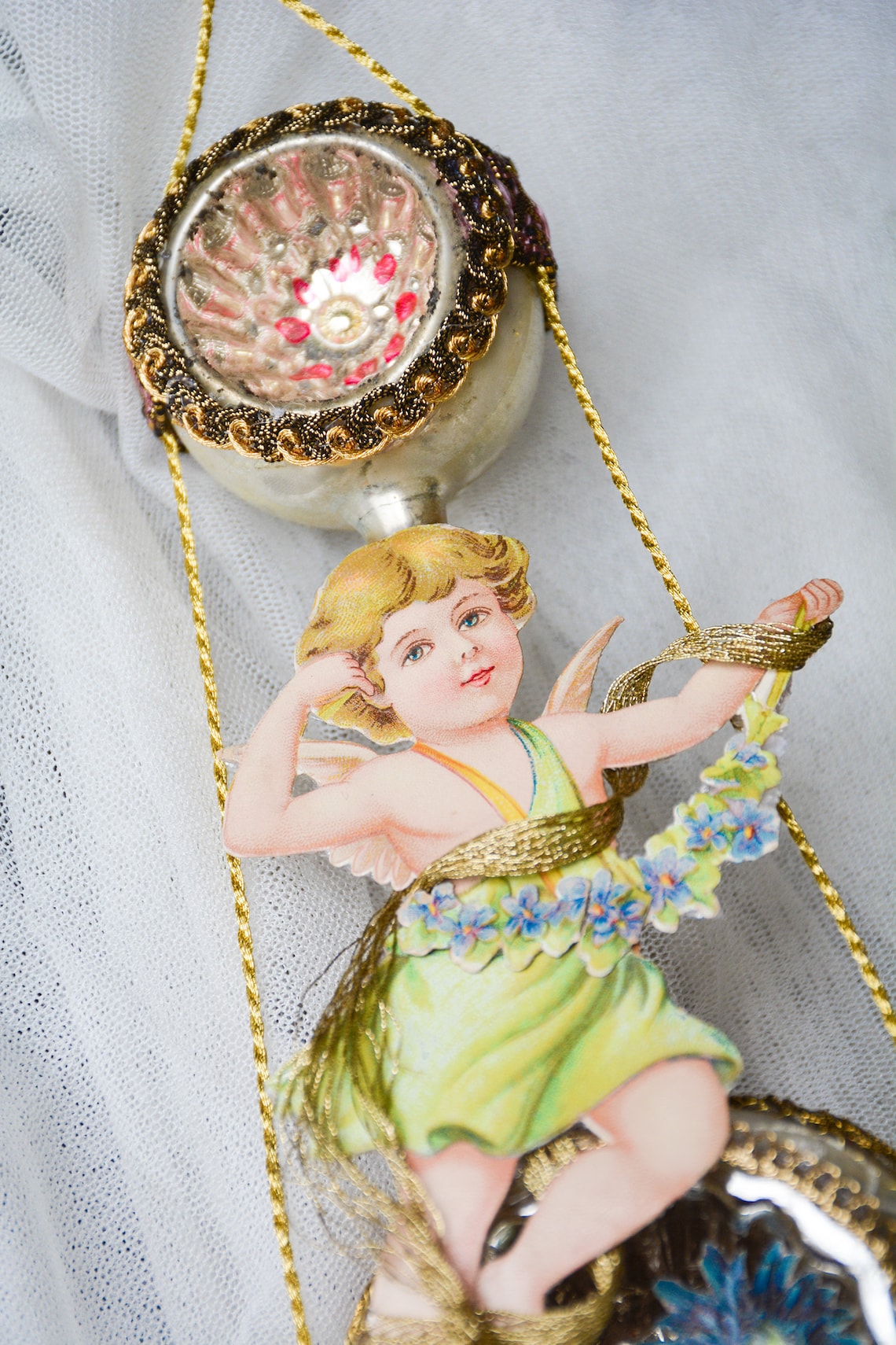 Victorian Christmas Ornament, Angel Ornament, Victorian Ornament ...