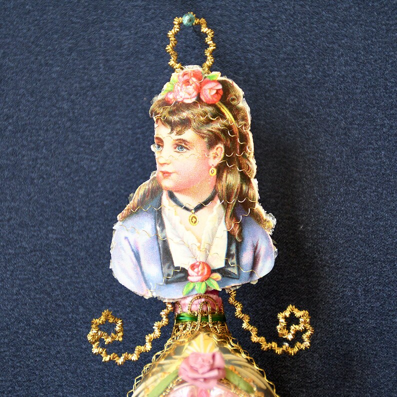 victorian christmas tree ornament victorian christmas ornament victorian bauble MISS ROSE antique christmas ornaments glass