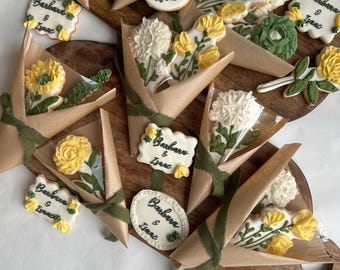Edible Flower Royal Icing Cookie Gift Set