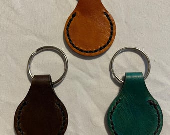 Kreis Leder Schlüsselanhänger