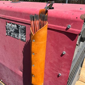 Saddle Tan Leather Welding Rod Holder image 7