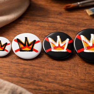 No Kings Rally Pin back button