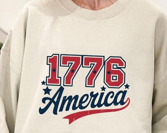 Retro 1776 America DTF Transfer, America 250th Anniversary | Ready to Press