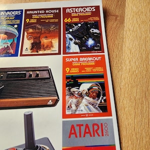 Borderless Retro Atari Game Stickers – 80s Video Game Art, Glossy Vinyl bild 3