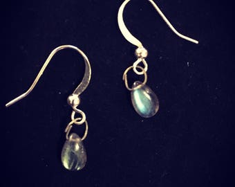 Small Labradorite Earrings