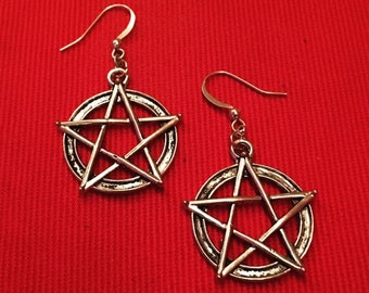 Pentegram Earrings