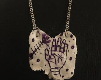 Hand Illustration Necklace