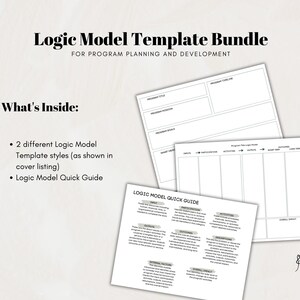 Connect Goals to Impact – Editable Logic Model Template for Nonprofit ...