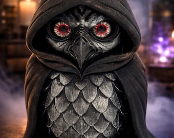 Whimsical Owl Figurine – 3D Printed Decor – 5 Inch Sculpture – Gift for Owl Lovers