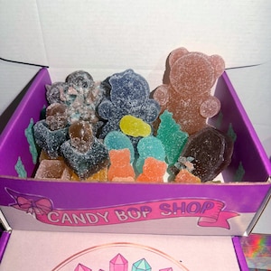 Cajas surtidas de 1 libra de caramelos de cristal japoneses Kohakutou