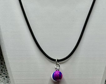 Handmade Silver Wire Wrapped Pendant and Earrings.