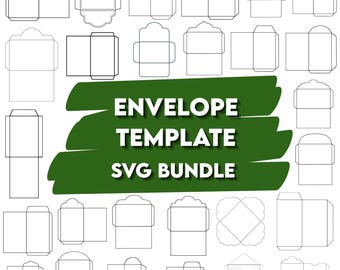 Envelope Template SVG Bundle, DIY Card Making (Digital Download)