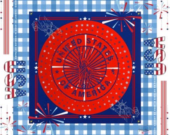 USA Lady Liberty Mahjong Mat 33"