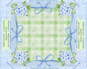 Hydrangea Love! Mahjong Mat- Shipping is included in a BOX