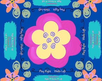 POP of COLOR BLOOM  Mahjong Mat -shipping is included, rolled in a box