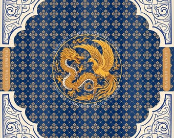 Dragon VS Bird Bam Mahjong Mat
