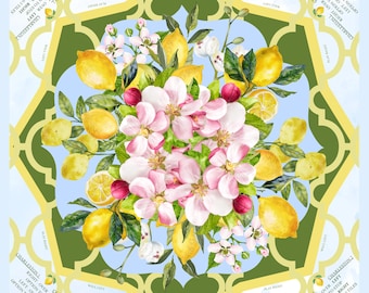 Lemon Springtime Mahjong Mat- shipping is included, rolled in a box