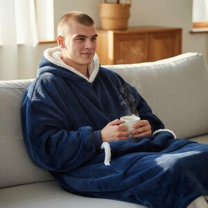 Sweat-shirt oversize à capuche et couverture - Polaire Sherpa Snugggie image 12