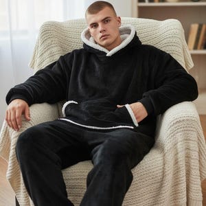 Sweat-shirt oversize à capuche et couverture - Polaire Sherpa Snugggie image 16