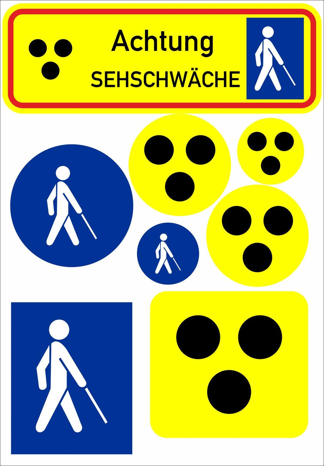 Blind Sign 8x Decal Pack – Sticker Flag and Map Sticker Set AK - Etsy