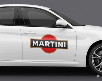 Martini Vinyl Sticker | Waterproof UV Printed Car Decal