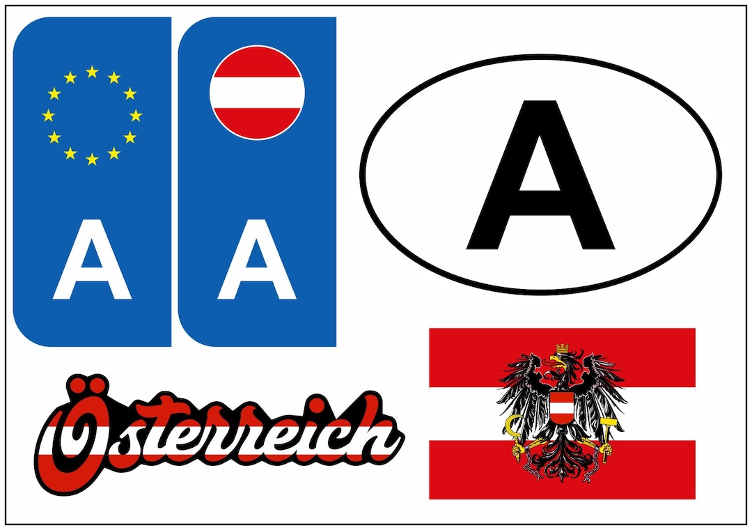 Austria Vinyl Sticker Set | Waterproof Car Decals - Etsy