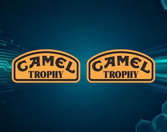 2x Camel Trophy Car Decal Set – UV Printed Vinyl Car Sticker