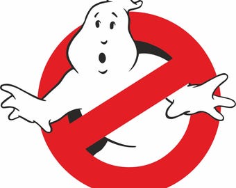 Pegatinas del logo de los Cazafantasmas (2 unidades) - Vinilo impermeable UV para coches